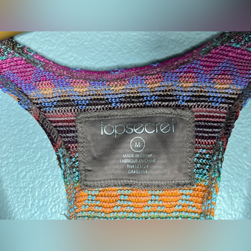 Top Secret Colorful Tank Top - Picture 3 of 3